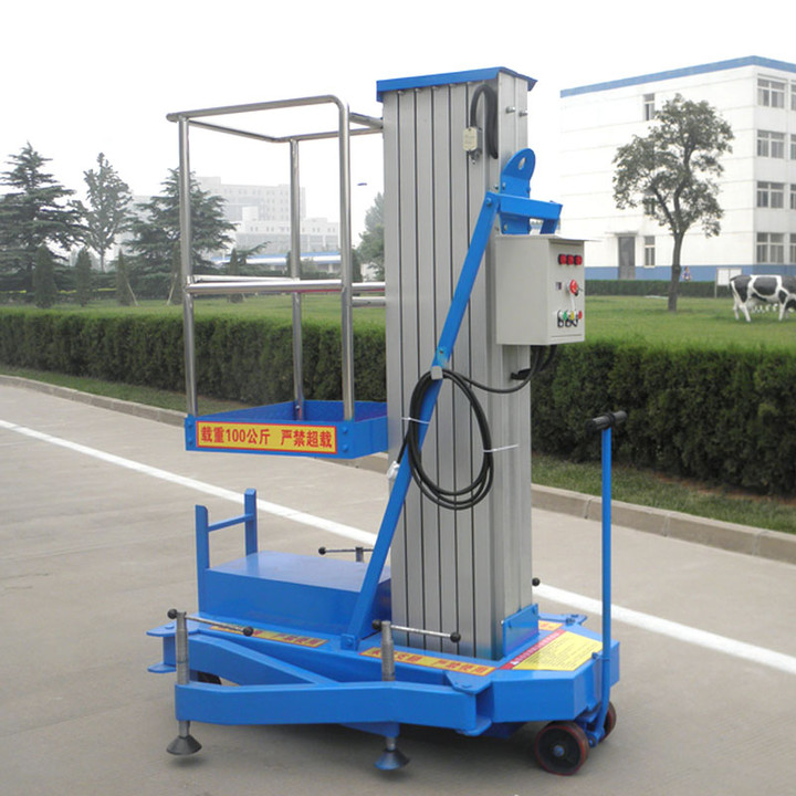 單（dān）柱8米（mǐ）鋁合金液壓升降機